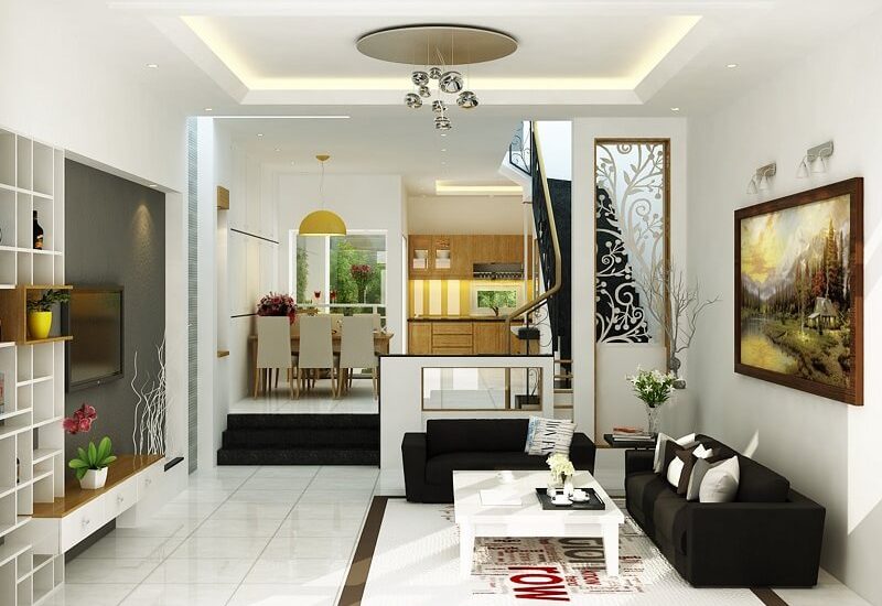 Thiết kế nội thất phòng khách đẹp cho nhà phố và chung cư-1