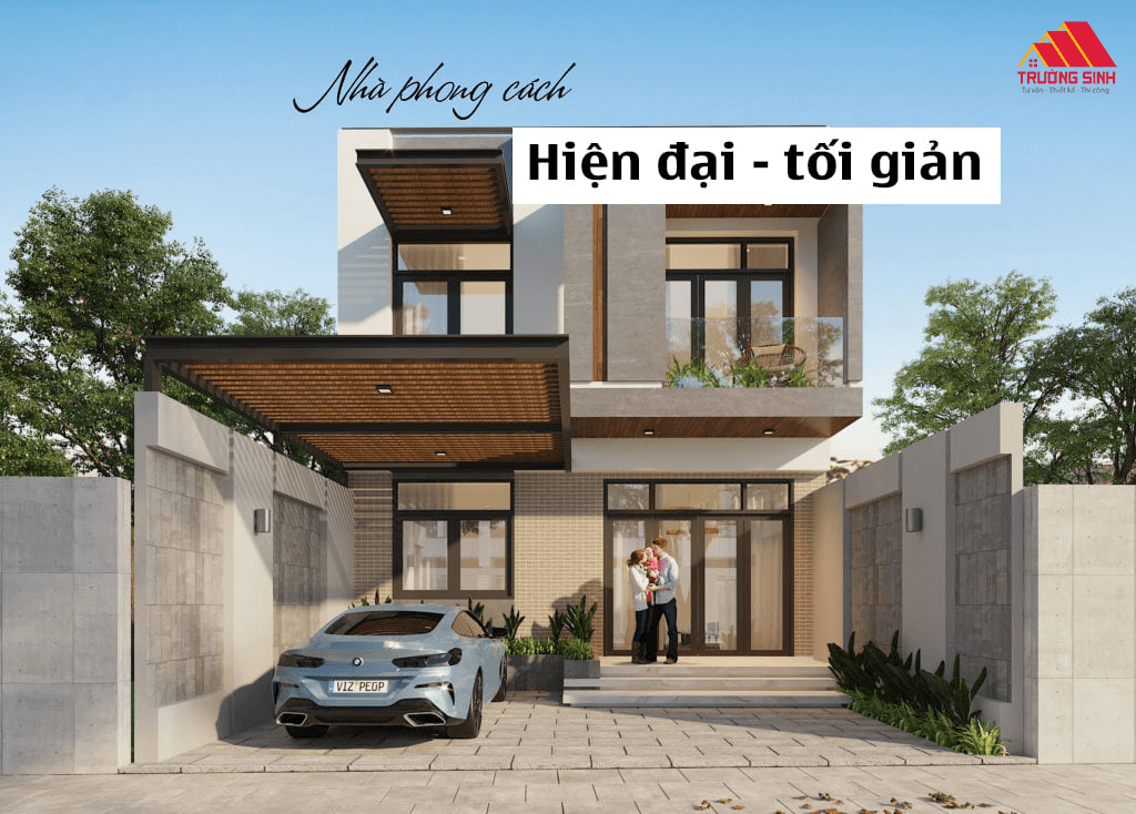 thiet ke nha pho theo phong cach toi gian